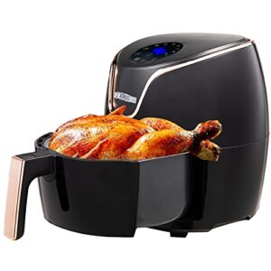 5 core air fryer, 3.8 quart (3 liter) electric hot air fryers oven 1400w oilless cooker with nonstick frying pot and ergonomic large touch screen, etl approved af 380
