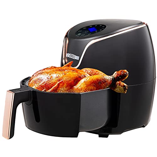 5 Core Air Fryer, 3.8 Quart (3 Liter) Electric Hot Air Fryers Oven 1400W Oilless Cooker with Nonstick Frying Pot and Ergonomic Large Touch Screen, ETL Approved AF 380