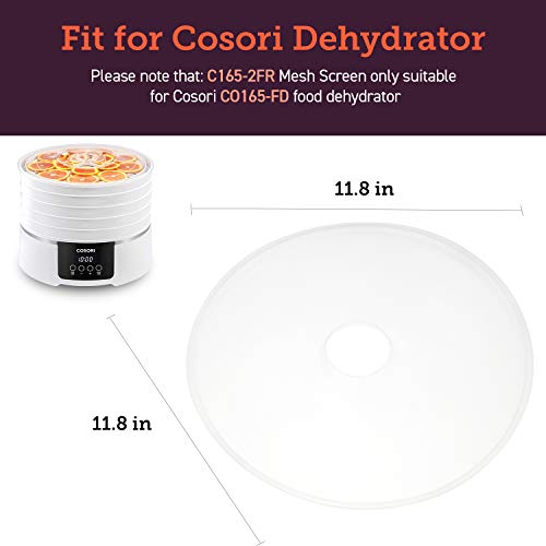 COSORI Food Dehydrator Machine Fruit Roll Sheets, BPA-Free Dehydrator Sheets for CO165 Food Dehydrator for Jerky Meat Beef Fruit, C165-2FR,2Pack