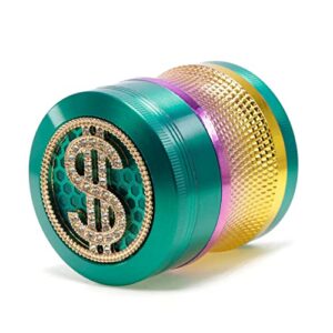 2.5” spice & herb grinder – crusher for dried spices with ease (green)