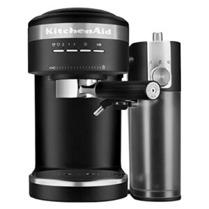 kitchenaid semi-automatic espresso machine and automatic milk frother attachment – kes6404