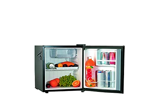 FRIGIDAIRE Black EFR176- AMZ Retro Mini Refrigerator-Energy Saving-Adjustable Thermostat Control-Side Mounted Bottle Opener-Ideal for Dorm, Office, RV, Garage, Apartment 1.6 Cubic Feet
