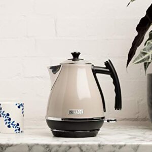 Haden 75010 COTSWOLD 1.7 Liter Stainless Steel Retro Electric Kettle with Auto Shut-Off and Boil-Dry Protection (Putty)