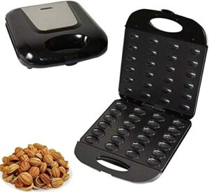 zaizai electric walnut cake maker, automatic mini nut waffle bread machine sandwich iron,toaster baking breakfast pan oven