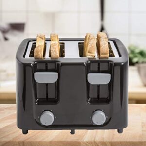 Continental Electric CE-TT029 Toaster, 4 Slice, Black