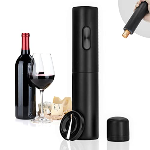 Electric Wine Opener Battery Operated Automatic Wine Bottle Opener with Wine Stopper & Foil Cutter for Wine Bottles, One-click Button Wine Corkscrew for Kitchen Bar Wine Lovers House Warming Gifts