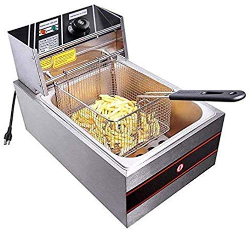 Stainless Steel Deep Fry Basket for Frying Serving Food (Detachable Handle)