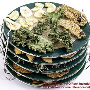 5 Dehydrating Sheets Compatible With Ninja Foodi Dehydrator - 8" Circle Non Stick Drying Herbs Chips Fruit Leather Jerky Food Liner Mats Pressure Cooker