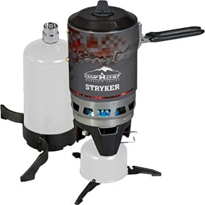 camp chef stryker 200 multi-fuel propane/isobutane cooking system (red digi camo)