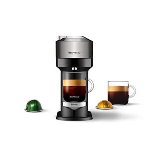 nespresso vertuo next coffee and espresso machine by breville,1.1 liters, dark chrome