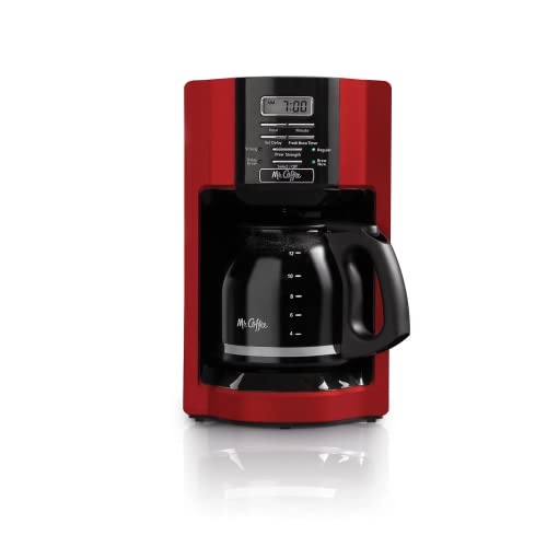 Falinlve Coffee Maker, 12-Cup Drip Coffee Maker, Auto Keep Warm Function, Smart Anti-Drip System, Coffee Pot Machine, Brew Strength Control, 900W Fast Brew Auto Shut Off (Red)