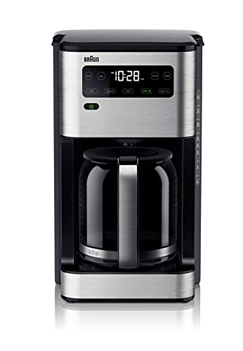 Braun KF5650BK Pure Flavor Coffee Maker, 14 cup, Black