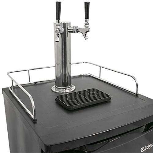 EdgeStar KC2000TWIN Full Size Dual Tap Kegerator & Draft Beer Dispenser - Black