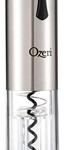 Ozeri Travel Series USB Rechargeable Electric Wine Bottle Opener, Stainless Steel