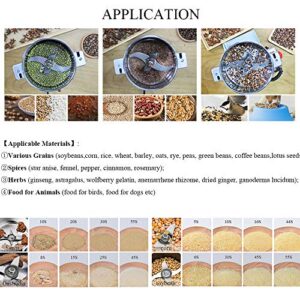 CGOLDENWALL 300g Electric Grain Mill Grinder Safety Upgraded Spice Grinder Pulverizer Stainless Steel Machine for Dry Spices Herbs Grains Coffee Seeds Rice Corn Pepper 110V