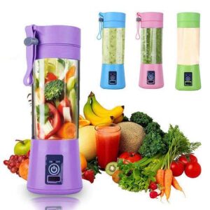 Portable Blender, Personal Mixer Fruit Rechargeable with USB, Mini Blender for Smoothie, Pink