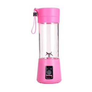 Portable Blender, Personal Mixer Fruit Rechargeable with USB, Mini Blender for Smoothie, Pink