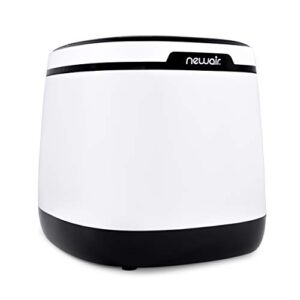 newair portable countertop ice maker – 50 lb. daily – first batch in under 10 minutes – countertop modern design – bullet shaped ice black & white – ai-250w