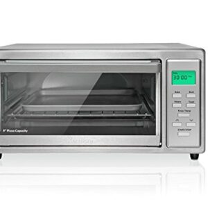 Kenmore 83521 4-slice Toaster Oven in Stainless Steel with Pizza Stone