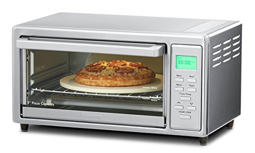 Kenmore 83521 4-slice Toaster Oven in Stainless Steel with Pizza Stone