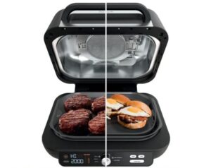 ninja foodi xl pro 5-in-1 indoor grill & griddle with 4-quart air fryer, and bake, ig600