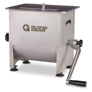 guide gear stainless steel manual meat mixer hand tool mixing machine, 17 lb-4.2 gallon capacity, 4.2 gallon capacity