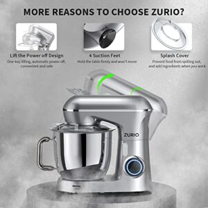 Mixers Kitchen Electric Stand Mixer, [Upgrade Ultra-Low Noise] 10+P Speed Modes Dough Mixer, Pure Copper Motor Cake Mixer with 6 Accessories