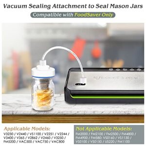Vacuum Sealer for jars, Mason Jar Vacuum Sealer, Jar Sealer Attachment for Food Saver Vacuum Sealer Machine, Canning Sealer for Food Storage by FUMAX