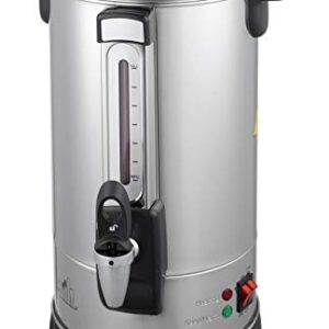 Classic Kitchen 40 Cup Capacity Hot Water Boiler Urn with new Twisloc˜ Safety Locking Tap, Metal Spout, Stainless Steel Double Wall and a Unique Circuit Board controlled Heating System allowing for Instant Reboil. Perfect for Keeping Hot Water for Tea, Co