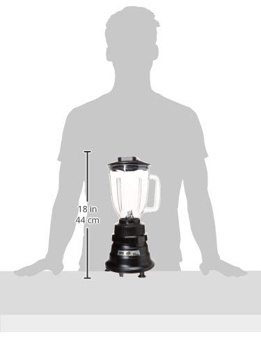 Waring Commercial BB155 Basic bar Countertop Blender, 44 oz, Black