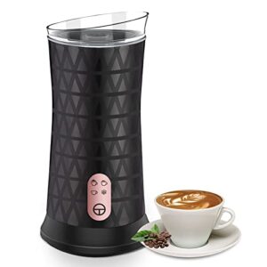 electric milk frother latte steamer – 4 in 1 milk steam automatic milk heater foamer frothing machine hot cold coffee froth maker for espresso cappuccino almond nutmilk hot chocolate