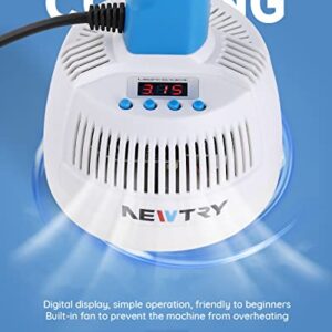 NEWTRY Induction Sealer Heat Handheld Sealing Machine Diameter 0.79’’-3.94’’ Electromagnetic Manual Power & Time Adjustable for Plastic Glass Bottles Caps(110V US Plug)