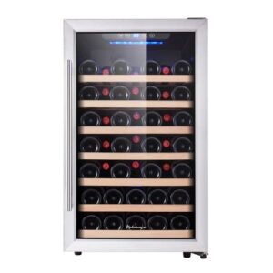 kalamra krc-52szf 4.2 cu.ft 50 bottle single zone wine refrigerator with s/s door and handle