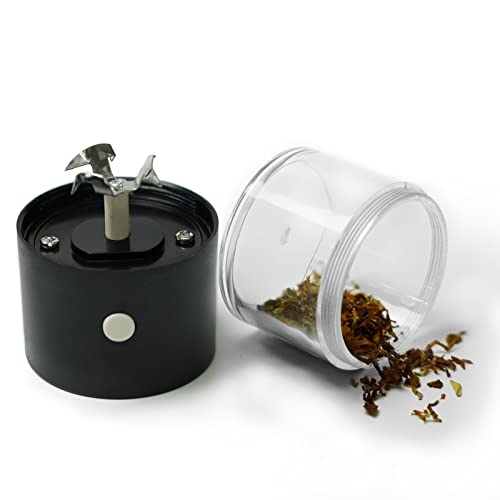 Electrical Metal Aluminum Herb Tobacco Grinder Cracker Crusher Spice Smoke Grinders 1 PC (Black)