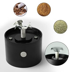 Electrical Metal Aluminum Herb Tobacco Grinder Cracker Crusher Spice Smoke Grinders 1 PC (Black)