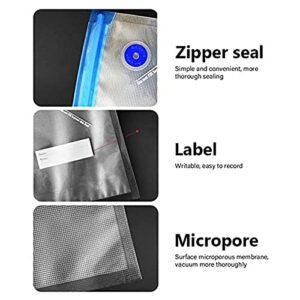 Bourge Chef Reusable Vacuum Seal Bags,Sous Vide Bags Vacuum Sealer,Portable Vacuum Sealer for Food, Vacuum Freezer Bags,Zipper Vacuum Sealer Bags for Food, BPA Free