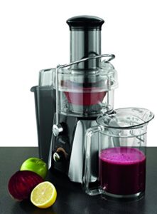 oster jussimple 2-speed easy clean juice extractor with extra-wide feed chute, fpstje9010-000, 900w, black/silver