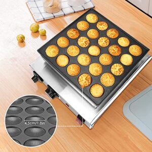 Mini Pancakes Maker LIVOSA 25PCS Muffin Machine 110V Household Electric Pancake Machine with Accessories Kitchen Appliances for Muffins and Pancakes