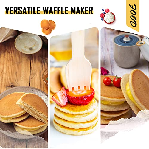 Mini Pancakes Maker LIVOSA 25PCS Muffin Machine 110V Household Electric Pancake Machine with Accessories Kitchen Appliances for Muffins and Pancakes