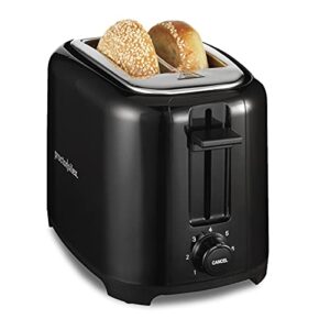 proctor silex 22215ps 2-slice extra-wide slot toaster with cool wall, shade selector, toast boost, auto shut-off and cancel button, black, discontinued