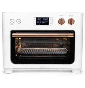 cafe couture oven with air fry, 14 cooking modes in 1 including crisp finish, wifi, matte white