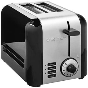 cuisinart cpt-320p1 2-slice brushed stainless hybrid toaster, stainless steel