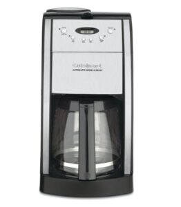 cuisinart dgb-550bkfr 12 cup grind and brew automatic coffee maker (renewed), chrome