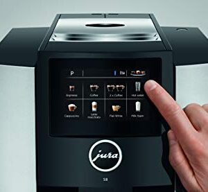 Jura S8 Automatic Coffee Machine 64 oz, Moonlight Silver