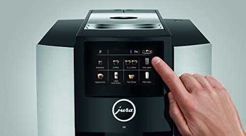 Jura S8 Automatic Coffee Machine 64 oz, Moonlight Silver