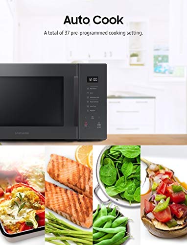 Samsung MG11T5018CC Countertop Oven with 1.1 Cu. Ft. Capacity Element Counter Top Grill Microwave, Charcoal