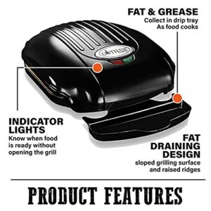 Gotham Steel Electric Grill Low Fat Multipurpose Sandwich Grill with Nonstick Copper Coating – As Seen on TV Large