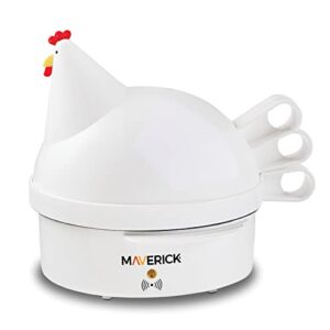 maverick sec-2 henrietta hen egg cooker | 7 egg capacity electric egg maker for hard, soft & poached eggs