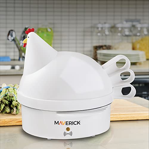 Maverick SEC-2 HENRIETTA HEN EGG COOKER | 7 Egg Capacity Electric Egg Maker for Hard, Soft & Poached Eggs