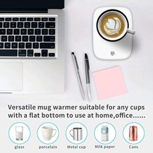 Coffee Mug Warmer for Desk Auto Shut Off Cup Warmer for Office Home Desk Use Desktop Heating Plate Electric Beverage Warmer Heating Cup Warmer for Water Tea Milk etc.